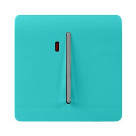 ART-WHS2BT  45 Amp Neon Insert Double Pole Switch Bright Teal